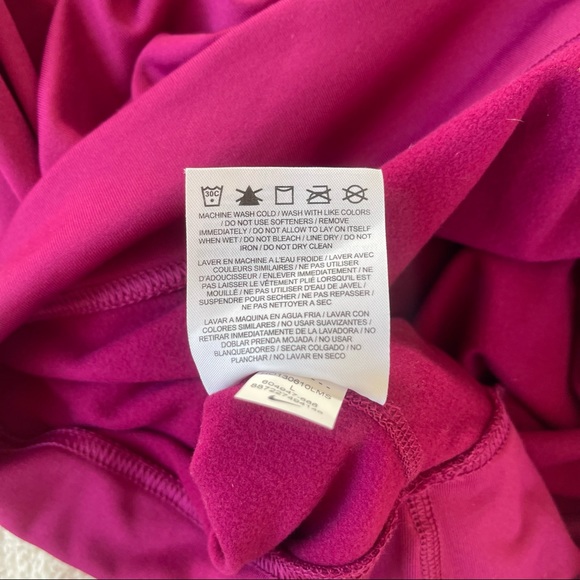 NWT NIKE PRO Dri-Fit Hyperwarm Series Side-Tie Pullover in Fuschia - Picture 8 of 8